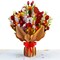 Paper Love 3D Fall Pop Up Flower Bouquet Card - Autumn Floral Greeting, Perfect for Thanksgiving & Fall Birthdays - 5" x 7" Cover with Note Tag